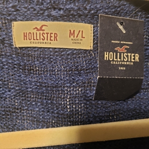Hollister western long sleeve button up lightweight cardigan size M/L NWT - Picture 10 of 12
